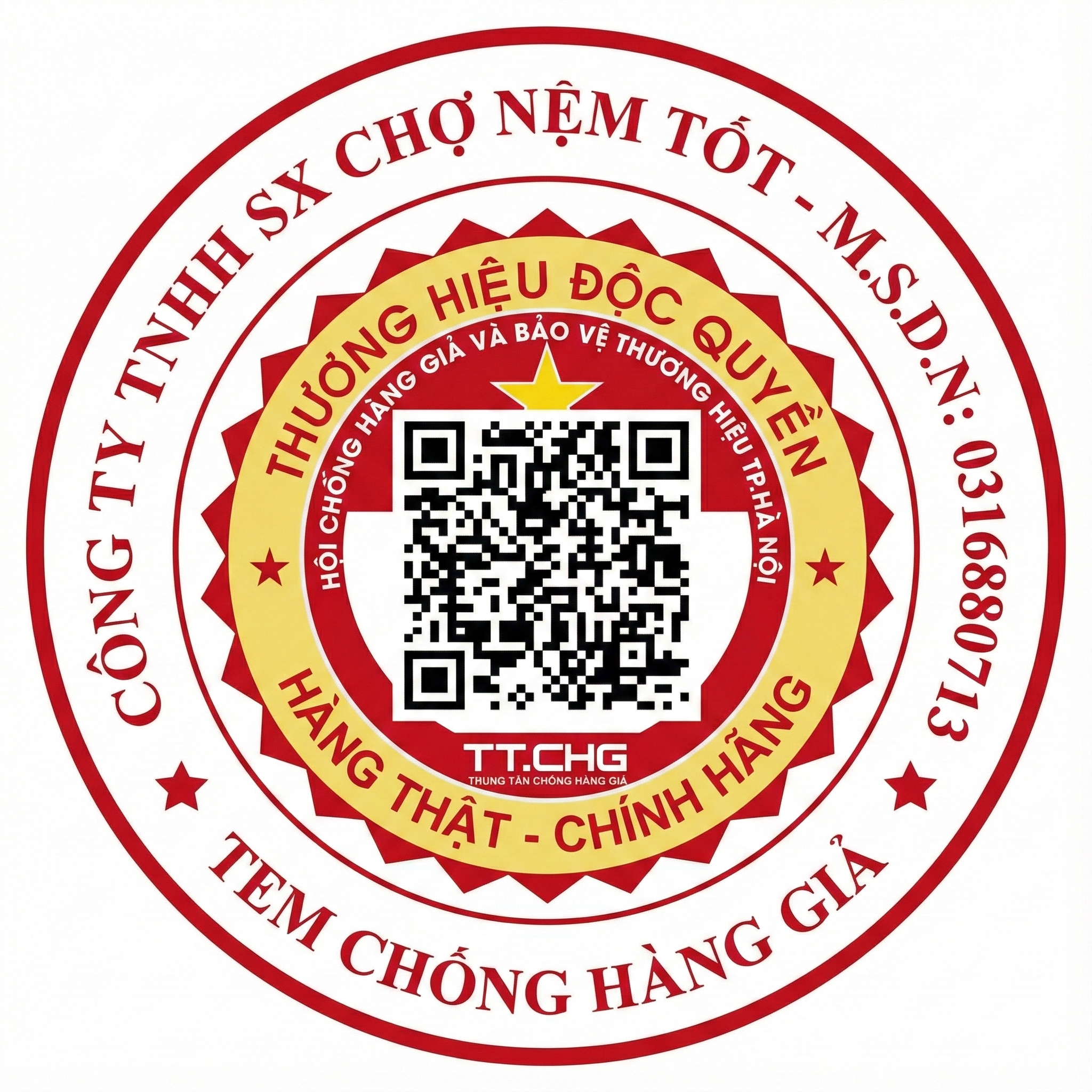 Chứng nhận nệm độc quyền