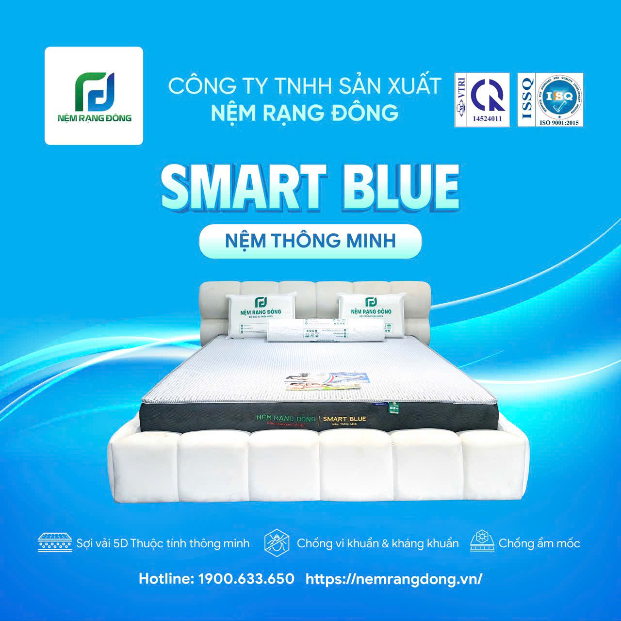 Nệm Rạng Đông Smart Blue